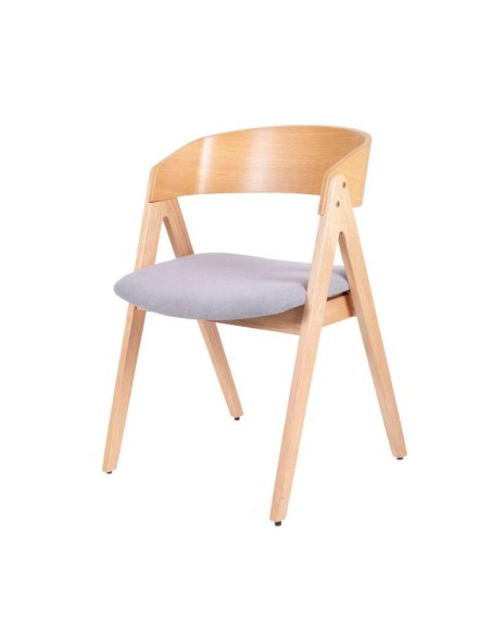 Silla NIKAN roble gris claro
