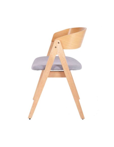 Silla NIKAN roble gris claro