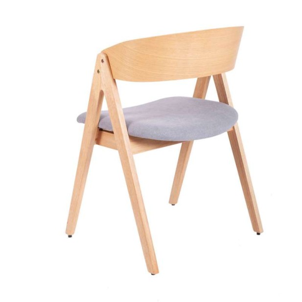 Silla NIKAN roble gris claro