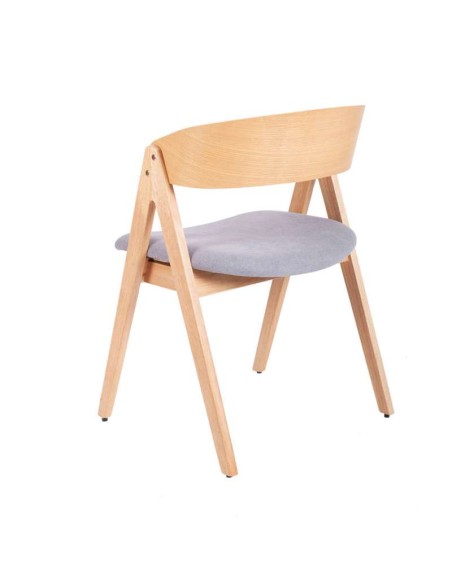 Silla NIKAN roble gris claro