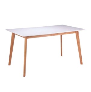 Mesa LIKA 120x75, madera blanco. Vackart, la tienda de diseño online más cool de España.