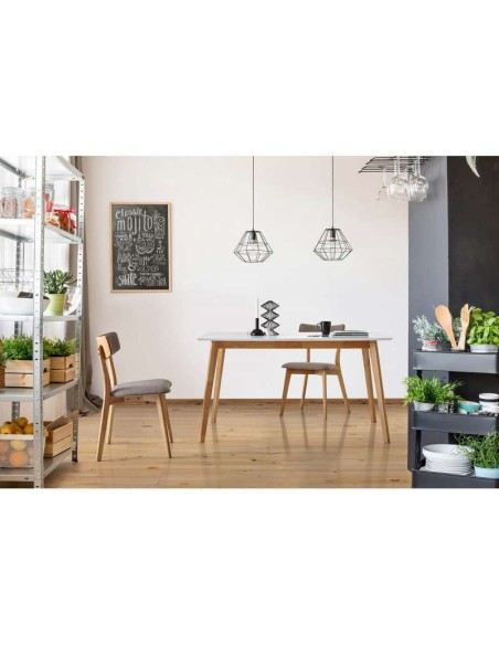 Mesa LIKA 120x75, madera blanco