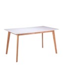 Mesa LIKA 140x80, madera  blanco