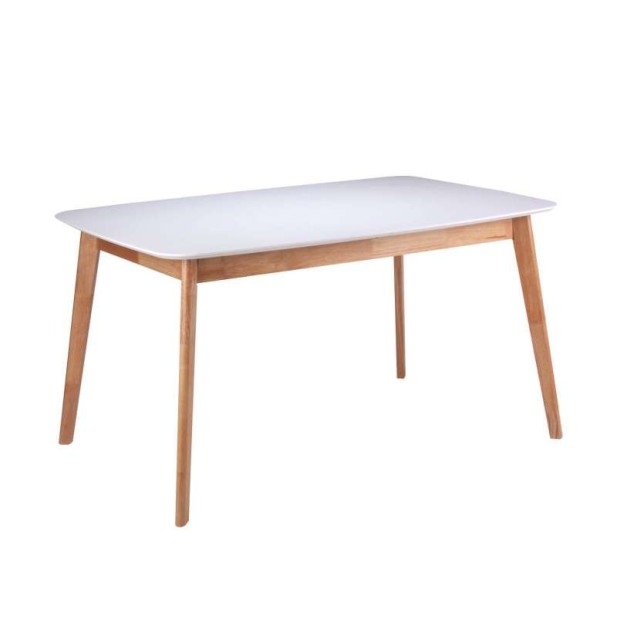 Mesa ext. LIKA 120(150)x75, madera blanco