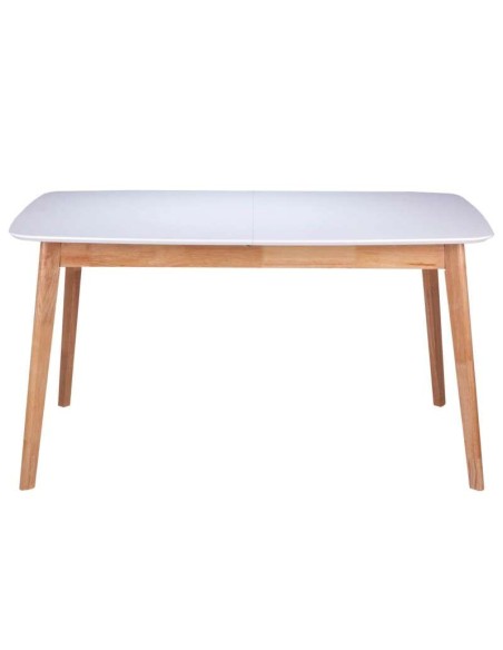 Mesa ext. LIKA 120(150)x75, madera blanco