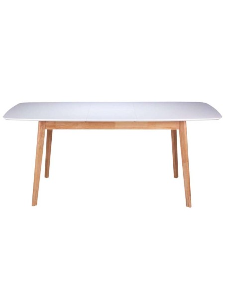 Mesa ext. LIKA 120(150)x75, madera blanco