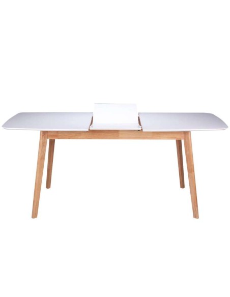 Mesa ext. LIKA 120(150)x75, madera blanco