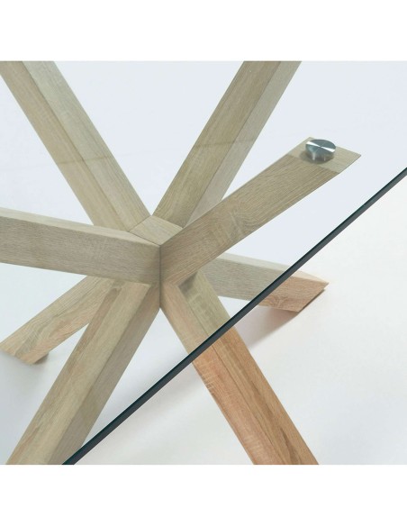 Mesa de Comedor ARGO 180x100cm, Cristal, C430C07 - Kave Home, Vackart