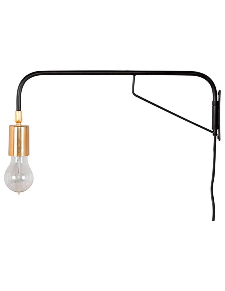 Aplique de pared MIRADE 55cm, estilo vintage