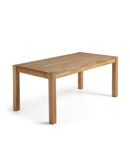 Mesa extensible ISBEL 140(220)x90 cm de Comedor, Roble Natural - Kave Home, Vackart