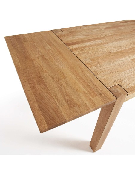 Mesa extensible ISBEL 140(220)x90 cm de Comedor, Roble Natural - Kave Home, Vackart