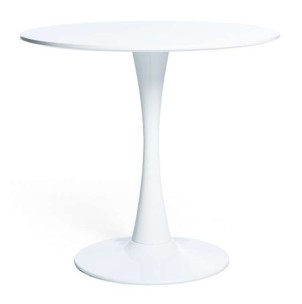 Mesa Tulip 90 cm MDF de Comedor Redonda, Inspiración Eero Saarinen, estilo en Vackart Diseñador: Eero Saarinen,Mesas de diseño en Vackart 