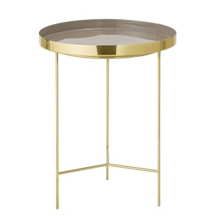 Mesa Auxiliar SOLA, Aluminio Marrón - Bloomingville. Las modernas mesas de diseño nórdico de Bloomingville, en Vackart tu tienda de diseño.