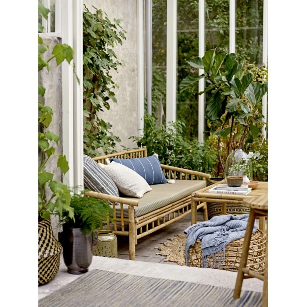 Mesa Auxiliar SOLE 90x50 cm, Bambú Natural - Bloomingville. Vackart