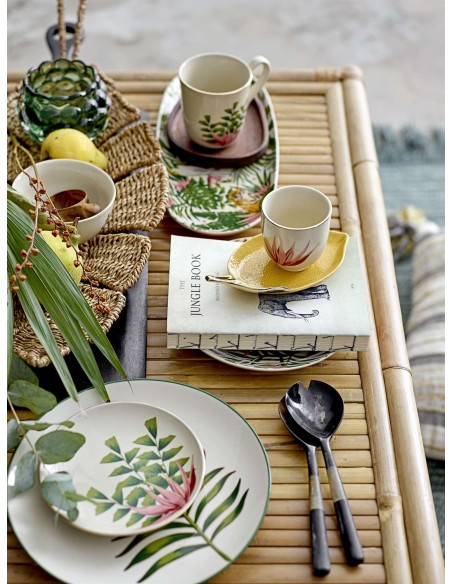 Mesa Auxiliar SOLE 90x50 cm, Bambú Natural - Bloomingville. Vackart