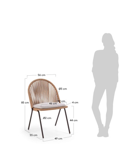 Silla Shann beige CC0720S12 - Kave Home, Vackart