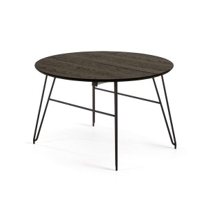 Mesa Extensible MILIAN Ø20 (200) cm - Kave Home. Las modernas y exclusivas mesas de diseño de Kave Home en Vackart, tu tienda de diseño.