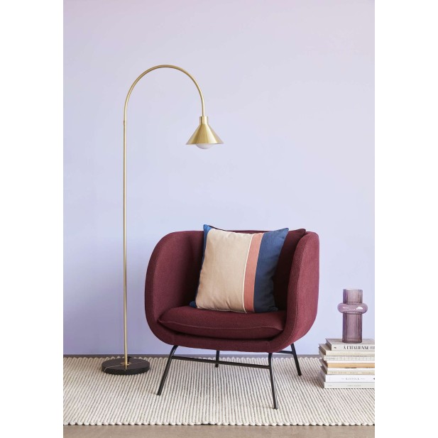 Lámpara de Pie ELKJA, Latón / Mármol Negro - Hübsch. Vackart