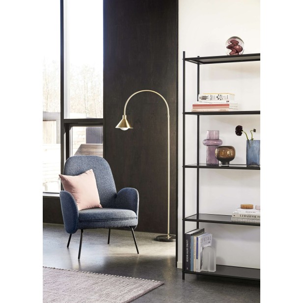 Lámpara de Pie ELKJA, Latón / Mármol Negro - Hübsch. Vackart