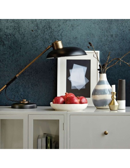 Lámpara de Mesa ART DECO, Negro / Latón - House Doctor. Vackart