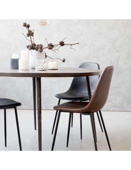 Silla de Comedor FORMS, Negro - House Doctor. Vackart