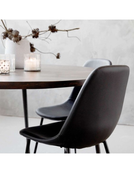 Silla de Comedor FORMS, Negro - House Doctor. Vackart