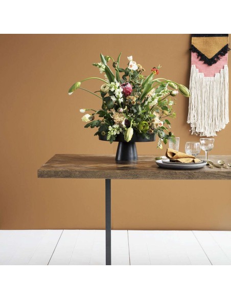 Mesa KANT de Comedor 200x90 cm, Madera Natural / Metal - House Doctor. Vackart