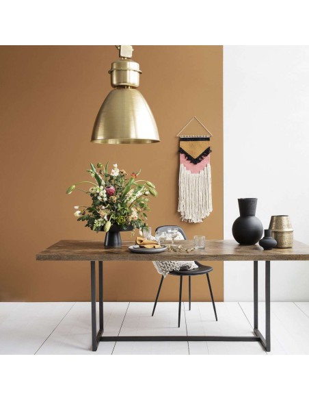 Mesa KANT de Comedor 200x90 cm, Madera Natural / Metal - House Doctor. Vackart