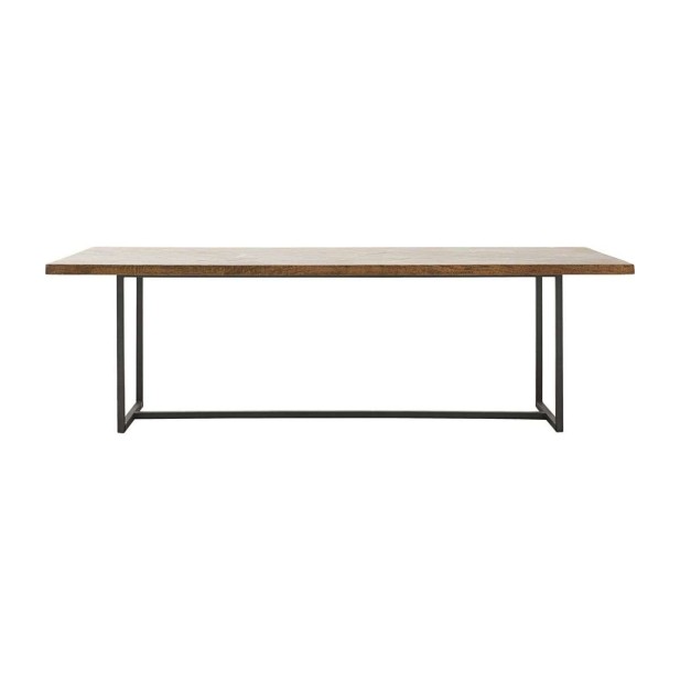 Mesa KANT de Comedor 240x90 cm, Madera Natural / Metal - House Doctor. Vackart