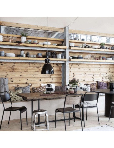 Mesa KANT de Comedor 240x90 cm, Madera Natural / Metal - House Doctor. Vackart