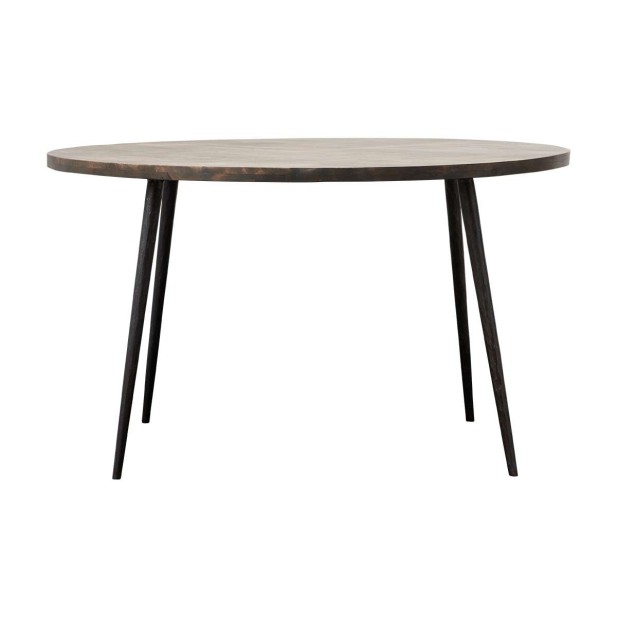 Mesa CLUB de Comedor Ø130 cm, Madera / Metal - House Doctor. Vackart