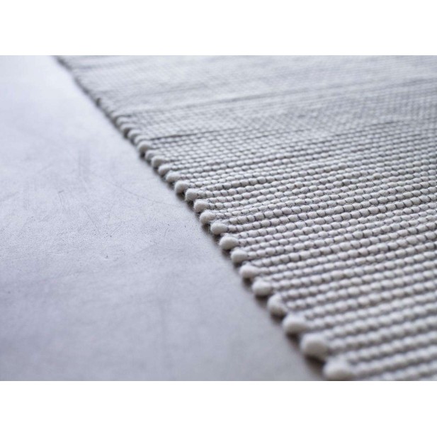 Alfombra POPPY 120x180 cm, Algodón Blanco / Gris - Hübsch. Vackart Alfombra POPPY 120x180 cm, Algodón Blanco / Gris - Hübsch. Vackart