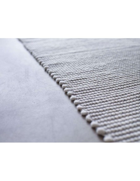 Alfombra POPPY 120x180 cm, Algodón Blanco / Gris - Hübsch. Vackart