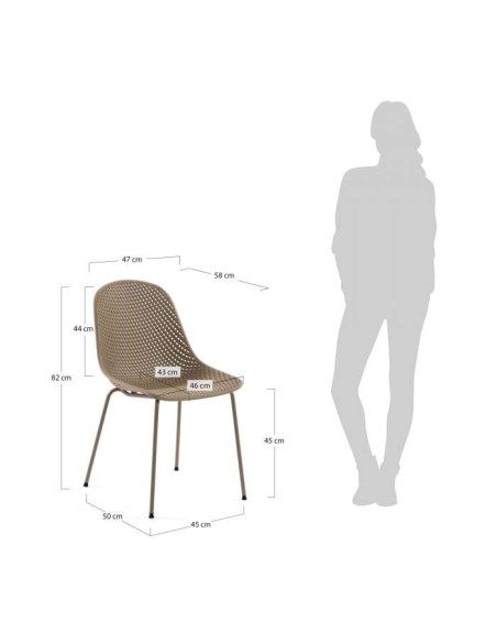 Silla Quinby beige - Kave Home