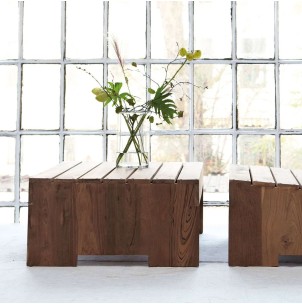 Mesa Auxiliar WOODIE, Madera Natural - House Doctor. Vackart 2