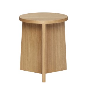 Taburete SPLIT 42 cm, Roble Natural - Hübsch. 880912. Los exclusivos taburetes de diseño escandinavo de Hübsch, en Vackart tu tienda de diseño.