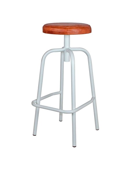 Taburete DONOVAN 79 cm, blanco