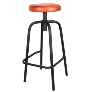 Taburete DONOVAN 79 cm, negro - Vackart, taburetes estilo industrial 