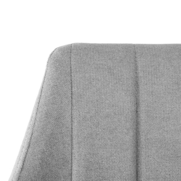 Silla con Brazos KØGER, Tapiz Gris Claro / Metal Negro. Vackart Silla con Brazos KØGER, Tapiz Gris Claro / Metal Negro. Vackart