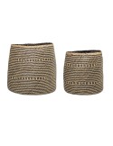 Set 2 Cestas TAULOVA, Seagrass Natural - Bloomingville