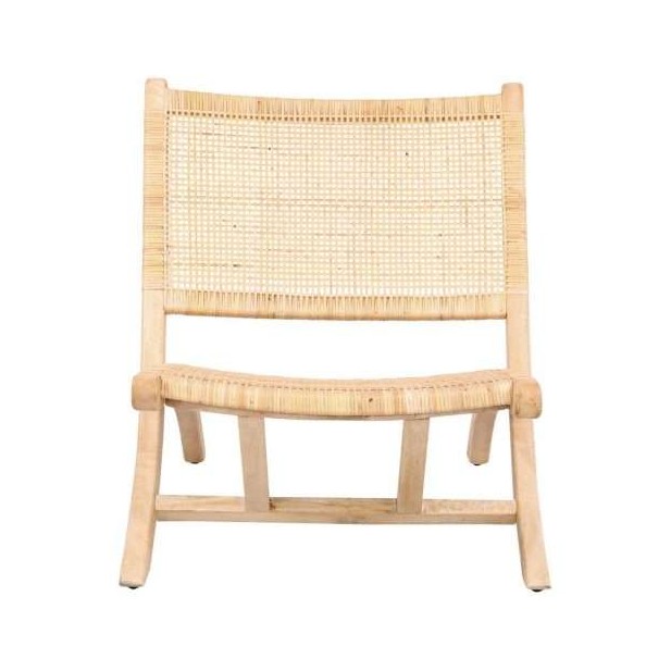 Sillón BERGEN, Madera / Ratán Natural. Vackart