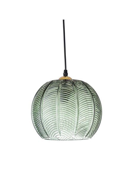 Lámpara de Techo ADAR, Vidrio Verde / Latón - Bloomingville. Vackart