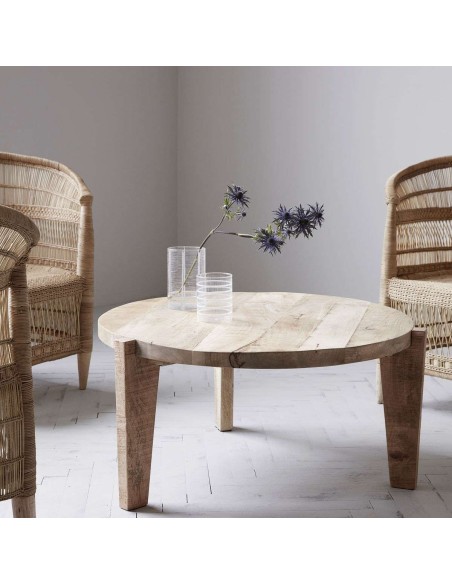 Mesa de Centro BALI, Madera Natural - House Doctor. Vackart