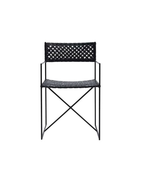 Silla OSCAR, Ratán Negro / Metal - House Doctor. Vackart