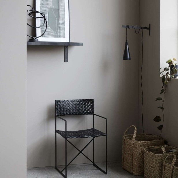 Silla OSCAR, Ratán Negro / Metal - House Doctor. Vackart Silla OSCAR, Ratán Negro / Metal - House Doctor. Vackart