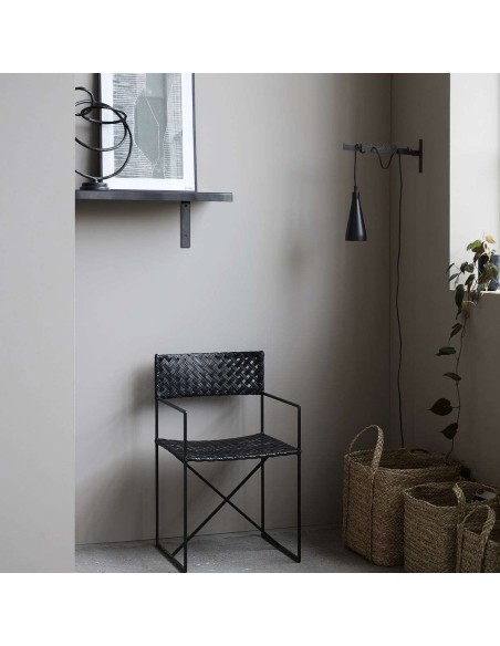 Silla OSCAR, Ratán Negro / Metal - House Doctor. Vackart