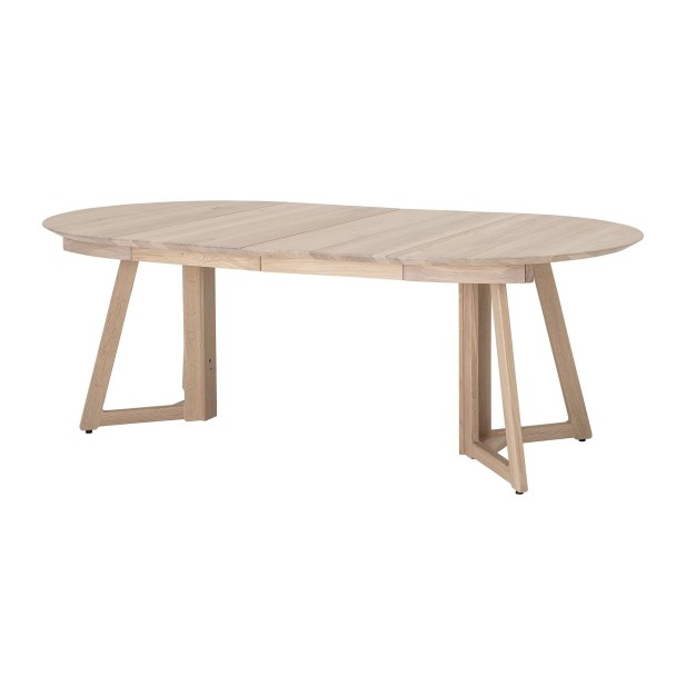 Mesa OWEN de Comedor Extensible Ø118, Roble Natural - Bloomingville. Vackart