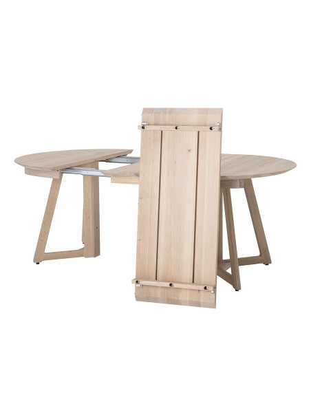 Mesa OWEN de Comedor Extensible Ø118, Roble Natural - Bloomingville. Vackart