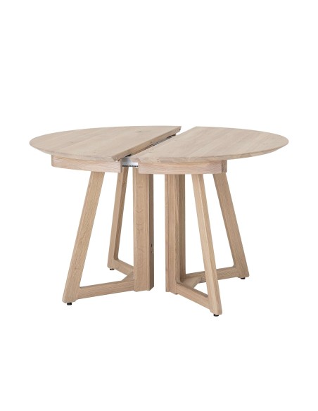 Mesa OWEN de Comedor Extensible Ø118, Roble Natural - Bloomingville. Vackart