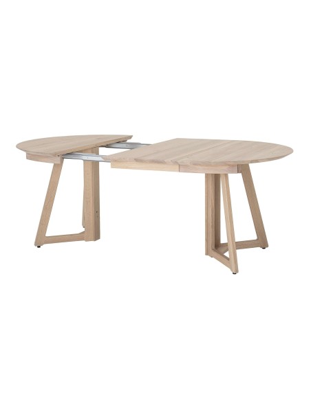 Mesa OWEN de Comedor Extensible Ø118, Roble Natural - Bloomingville. Vackart